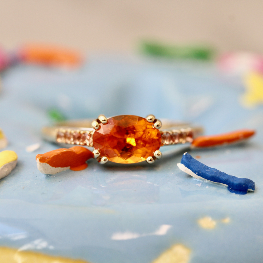 
            Spessartite Garnet Ring