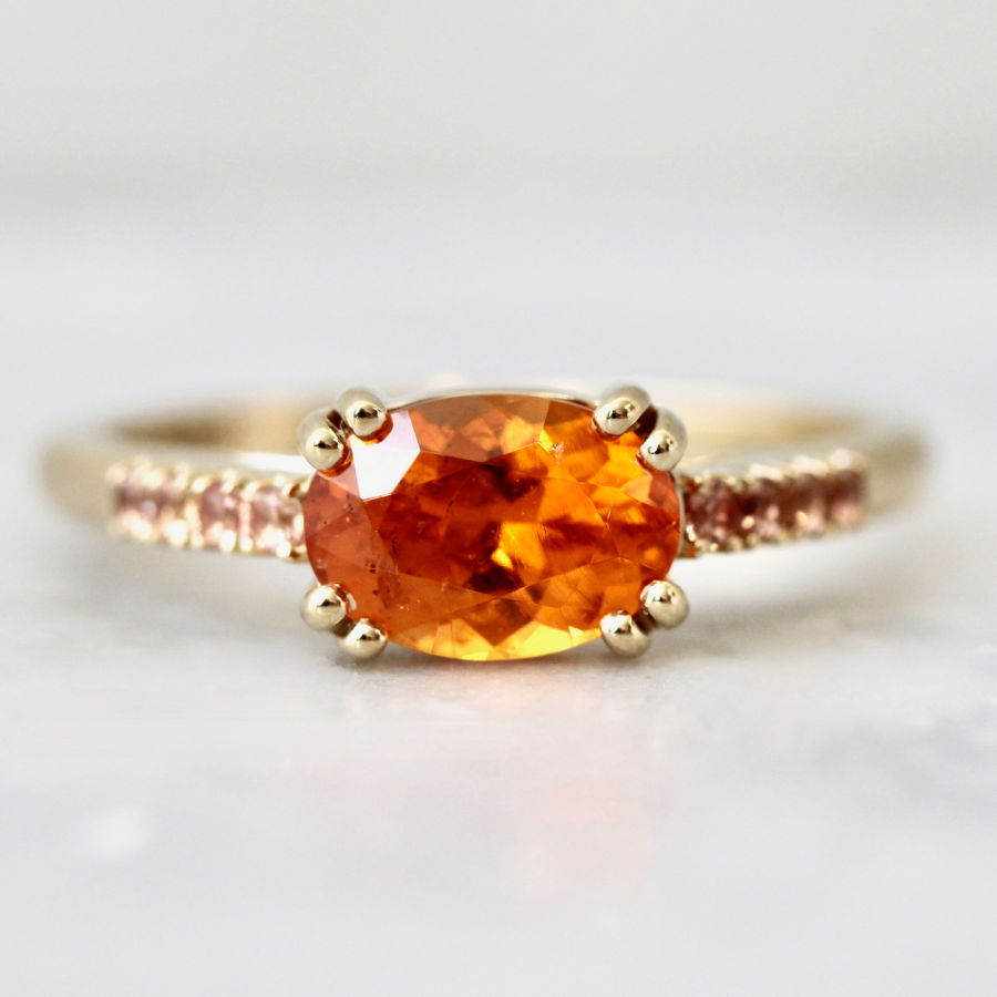 Spessartite Garnet Ring