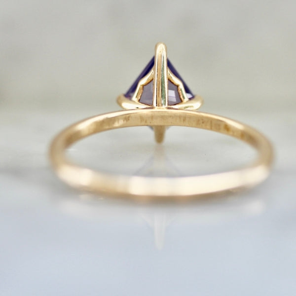 Sugar High Purple Kite Cut Opalescent Sapphire Ring
