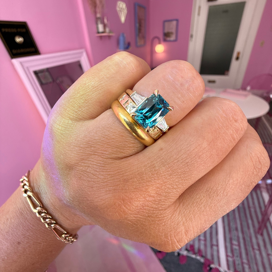 Super Bae Engravable Gold Band