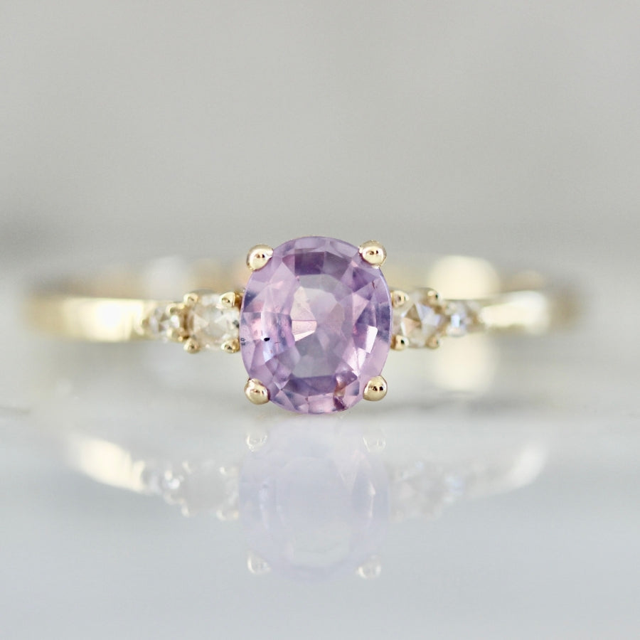 
            Sweet Cheeks Purple Oval Cut Sapphire Ring