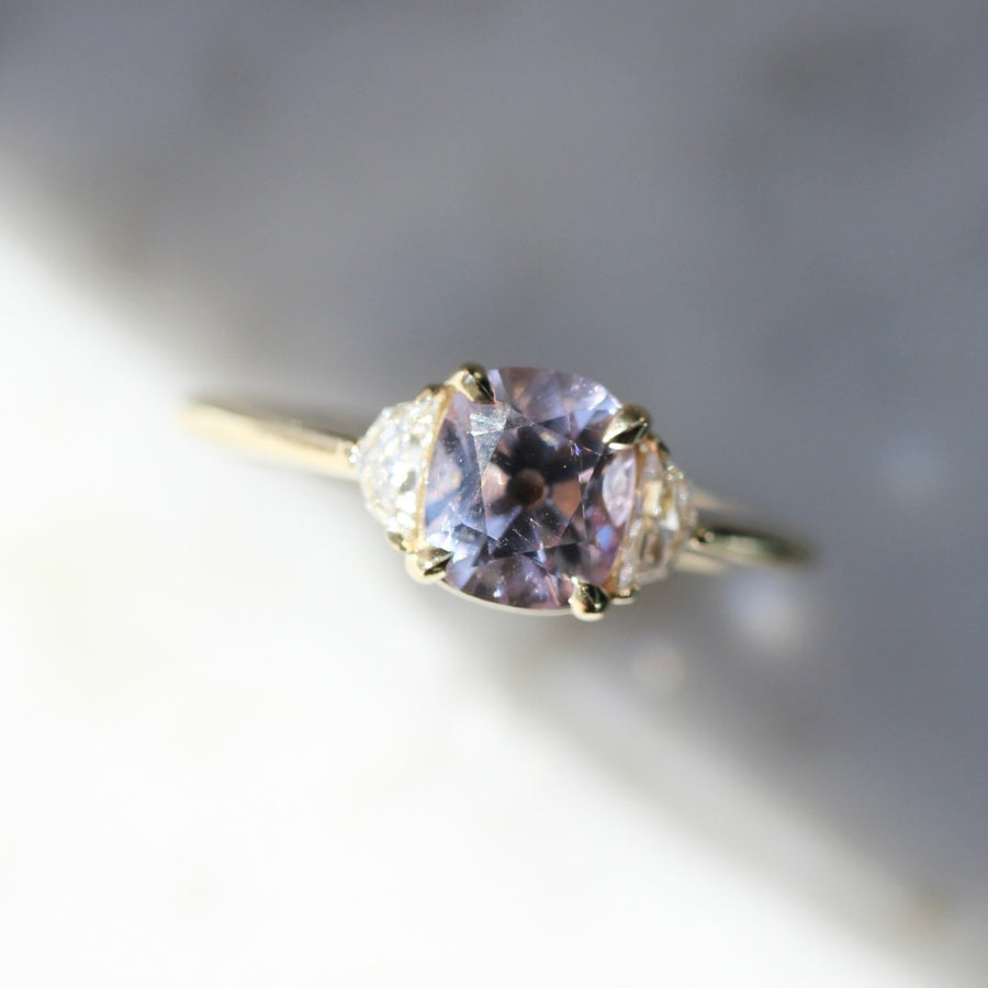 Thrill Joy Purple Cushion Cut Spinel Ring