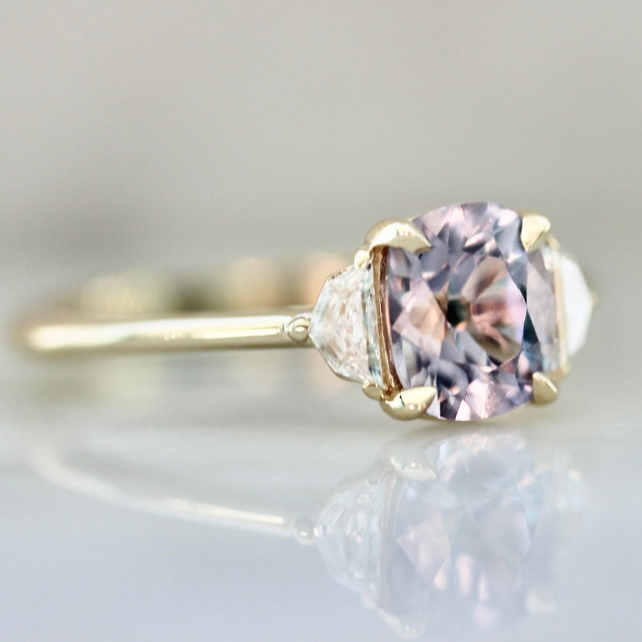 Thrill Joy Purple Cushion Cut Spinel Ring