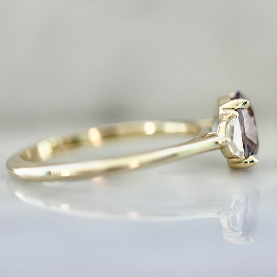 Thrill Joy Purple Cushion Cut Spinel Ring