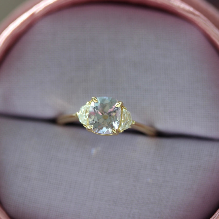 Thrill Joy Purple Cushion Cut Spinel Ring