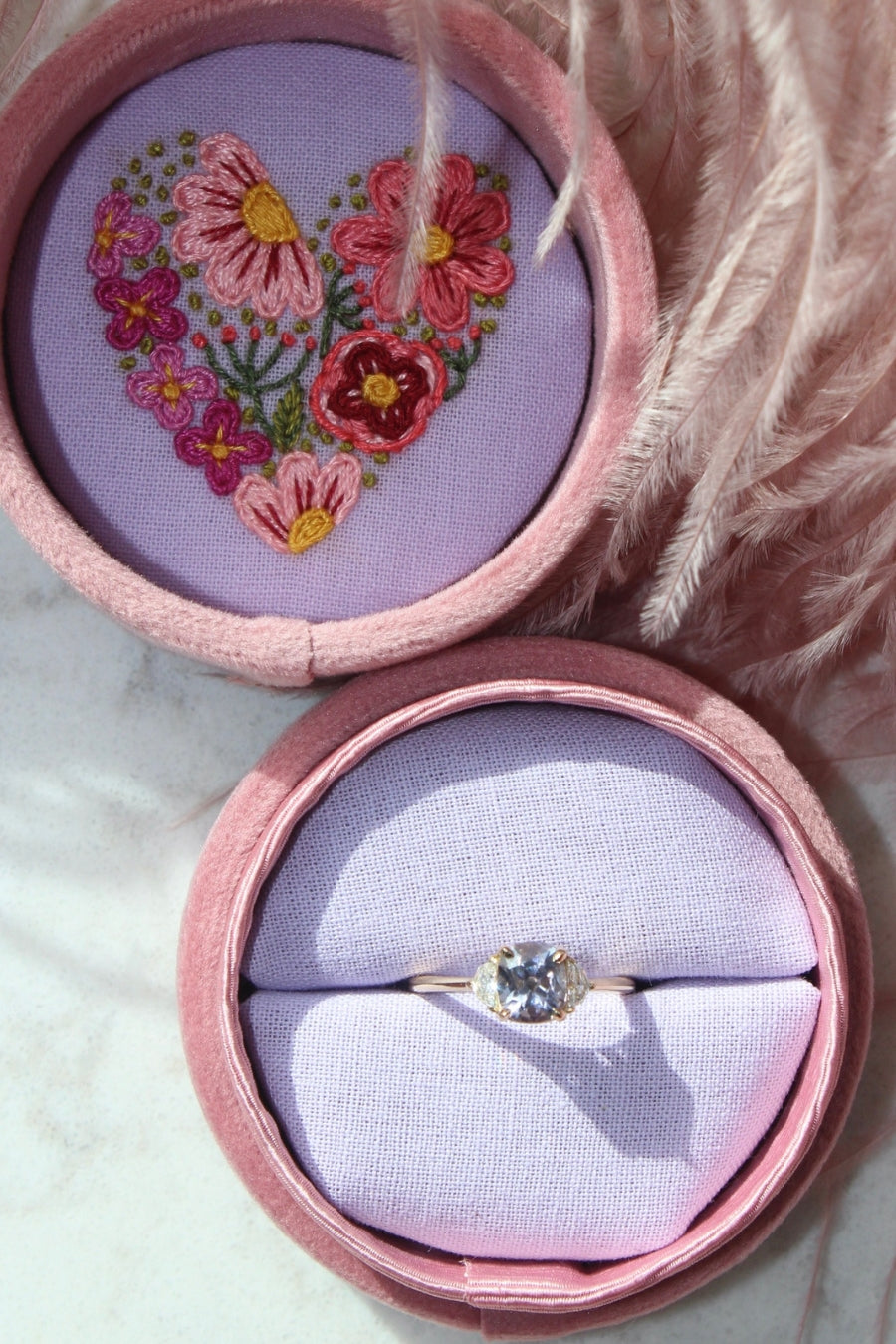 Thrill Joy Purple Cushion Cut Spinel Ring