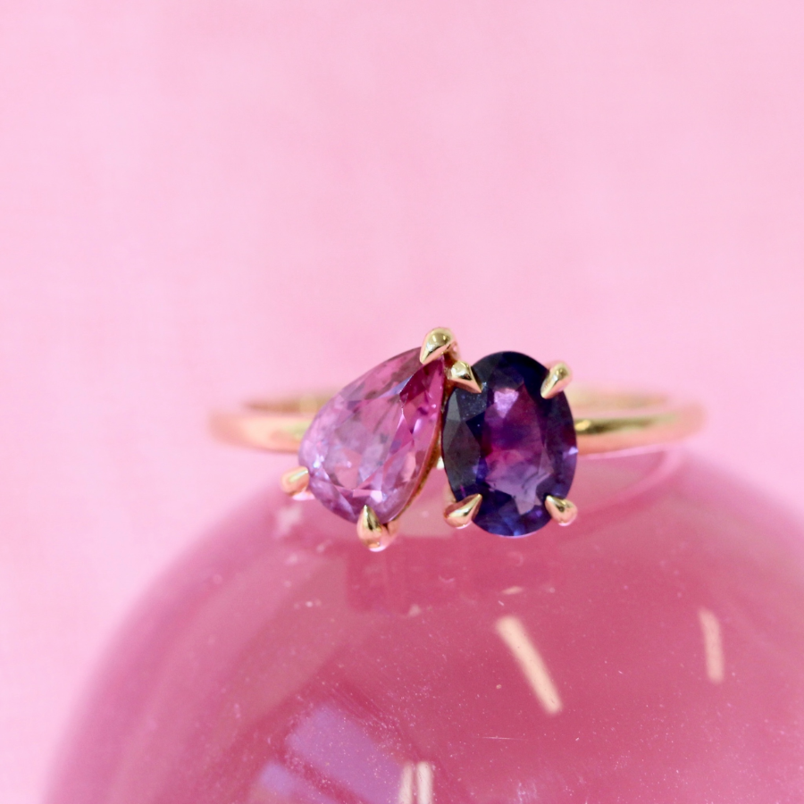 Toi et Moi Sapphire Ring