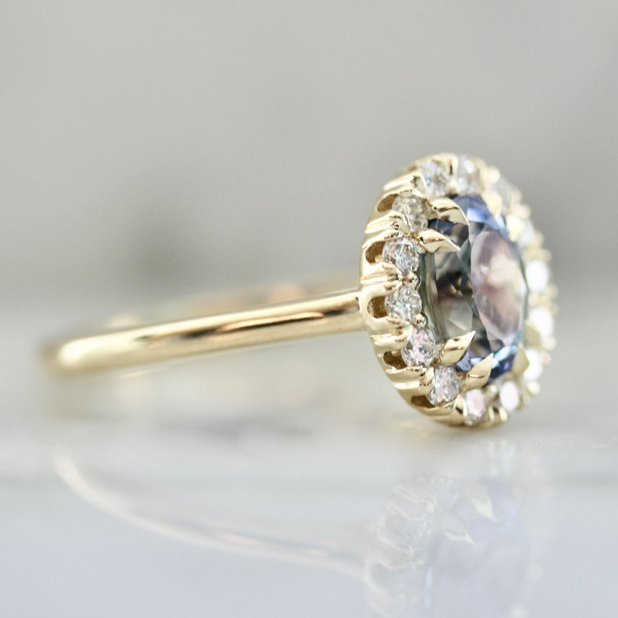 Treasure Chest Oval Cut Mermaid Tanzanite Ring