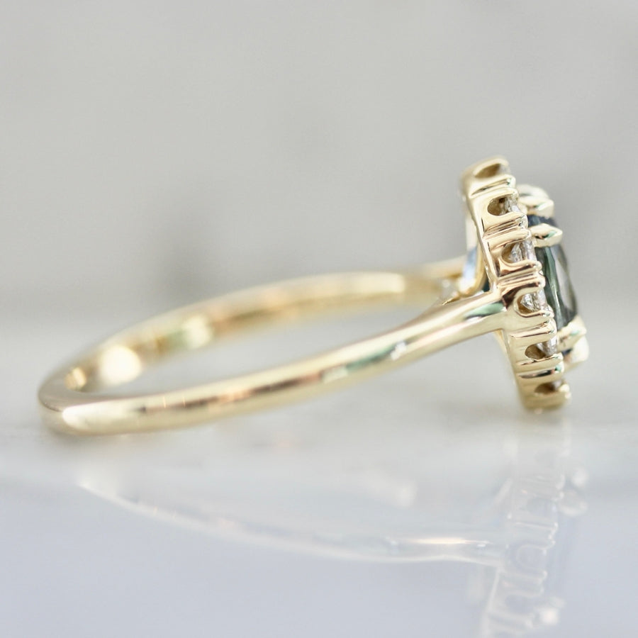 Treasure Chest Oval Cut Mermaid Tanzanite Ring