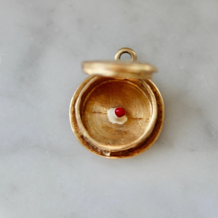 Vintage Birthday Cake Charm