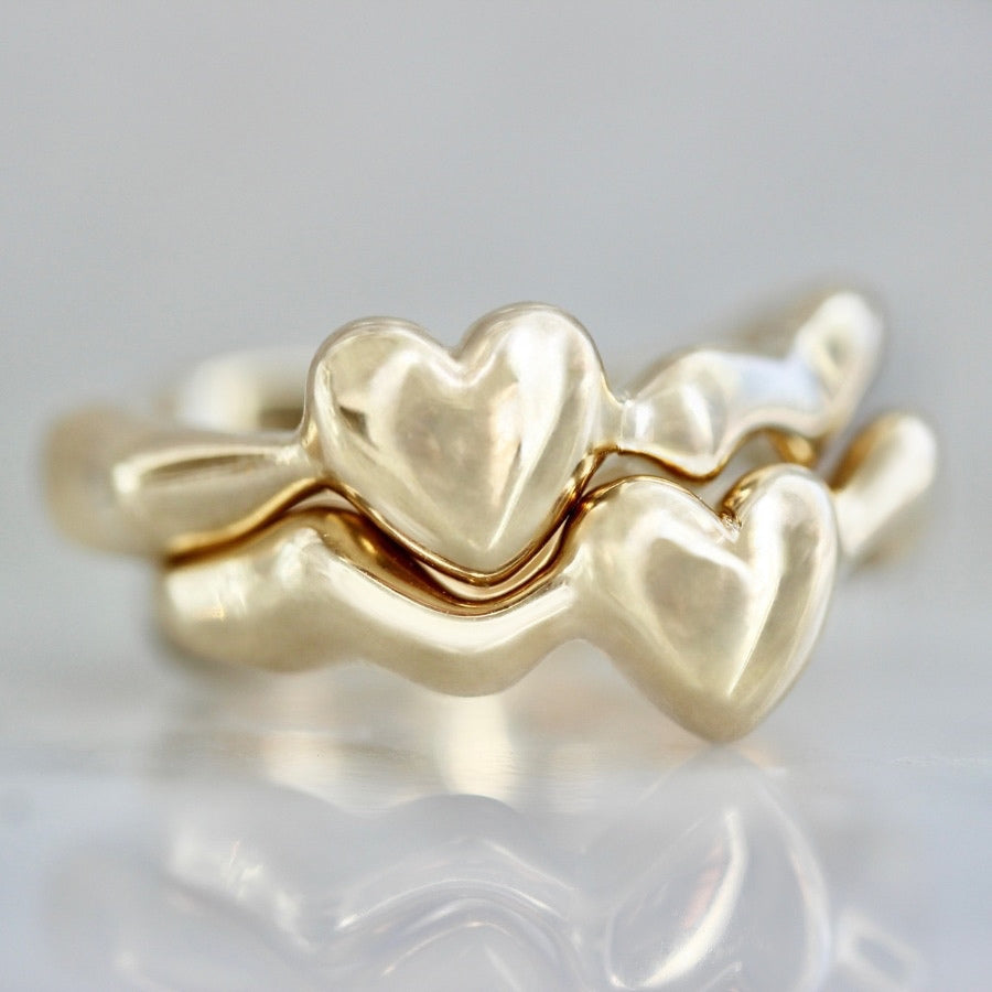 We Clicked Gold Heart Band