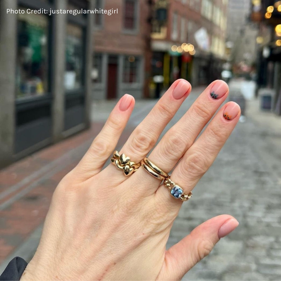 We Clicked Gold Heart Band