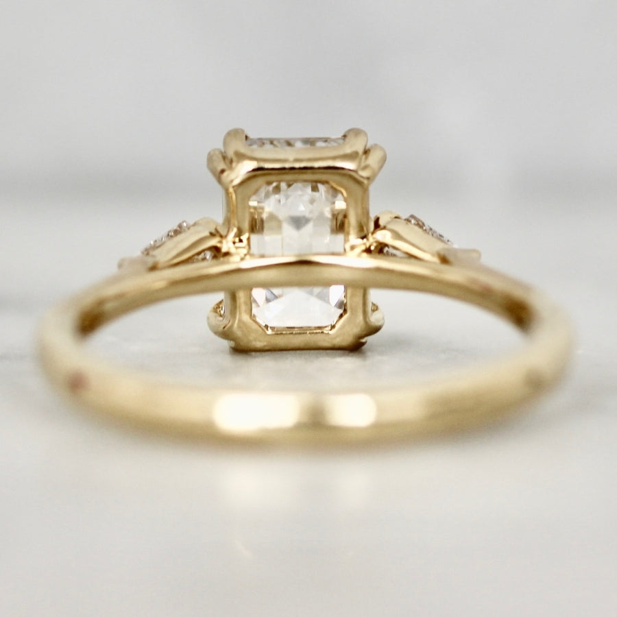 
            White Emerald Cut Lab Diamond Ring