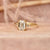 White Emerald Cut Lab Diamond Ring