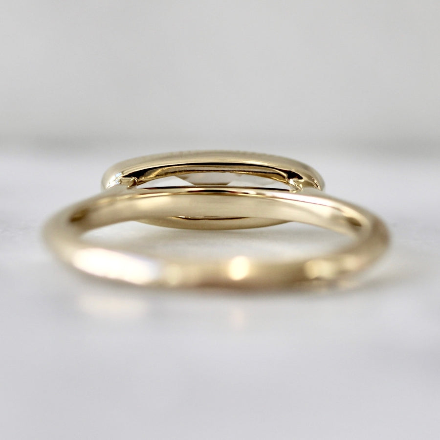 moval diamond engagement ring