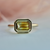 Yellow-White Sapphire Ring