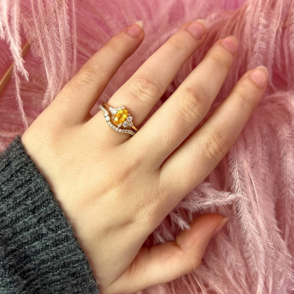 yellow sapphire engagement ring