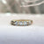 bezel spinel wedding band