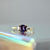 bi color sapphire engagement ring