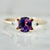 bi color sapphire ring