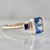 blue sapphire engagement ring