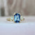 blue sapphire engagement ring