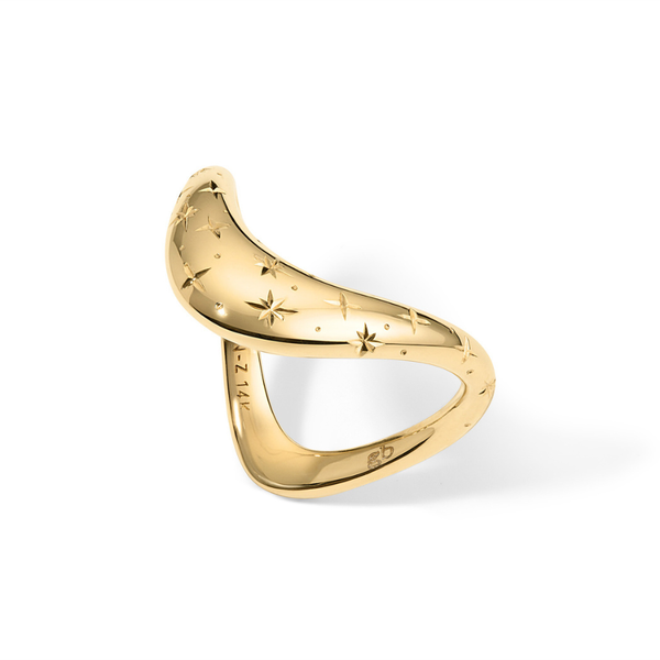 celeste engraved ZAHA ring