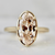 Champagne Moval Lab Diamond Ring