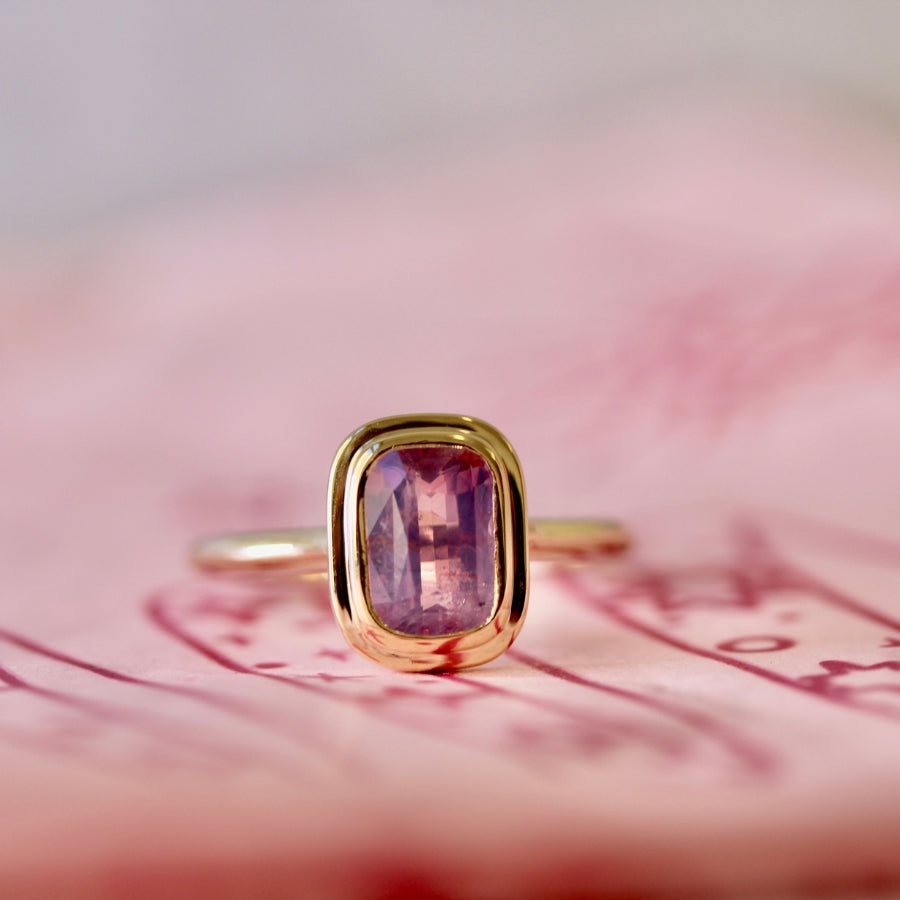 
            pink sapphire engagement ring