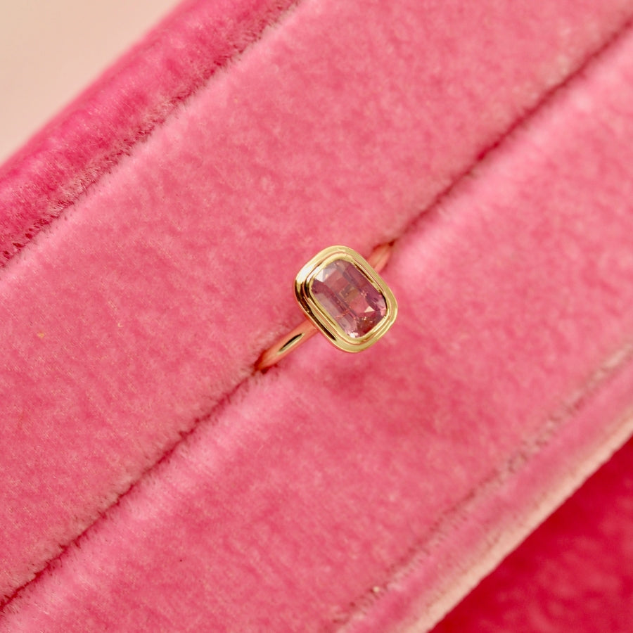 
            pink sapphire engagement ring