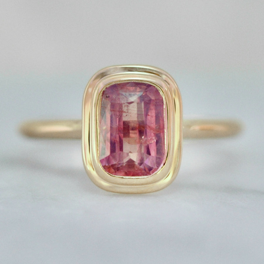 
            pink sapphire engagement ring