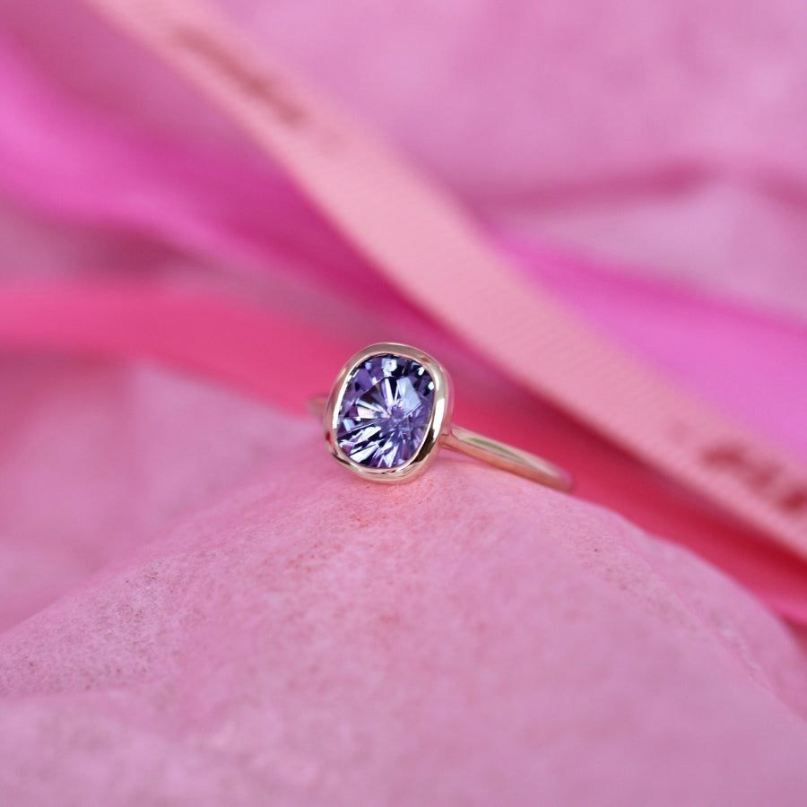 
            cushion tanzanite ring