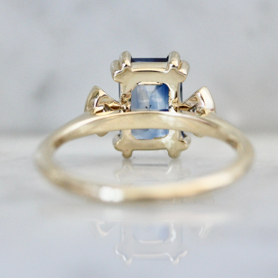 
            blue sapphire engagement ring