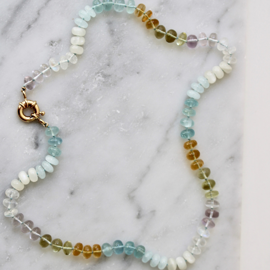
            gemstone necklace