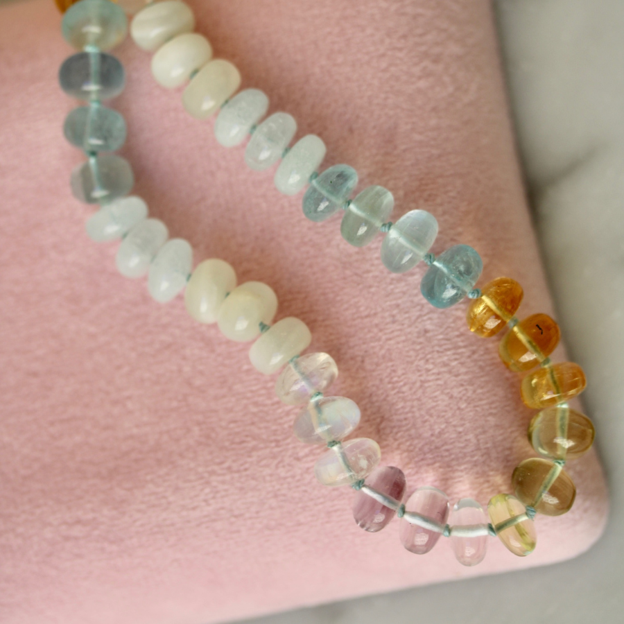 
            gemstone necklace