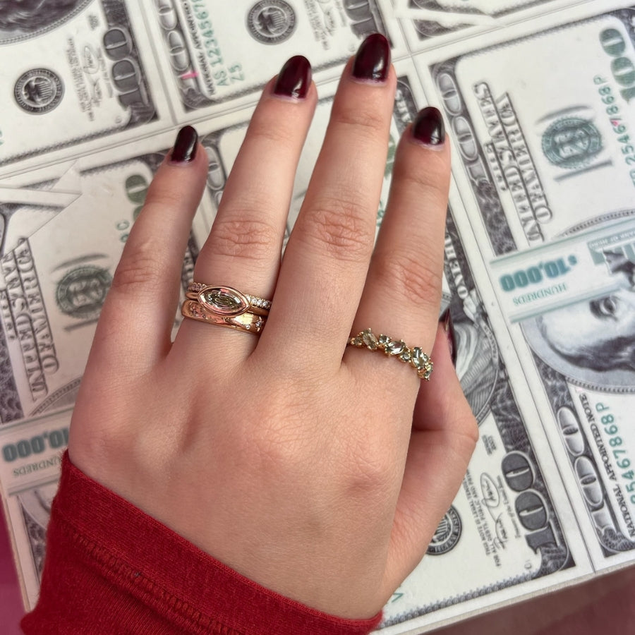 green diamond engagement ring