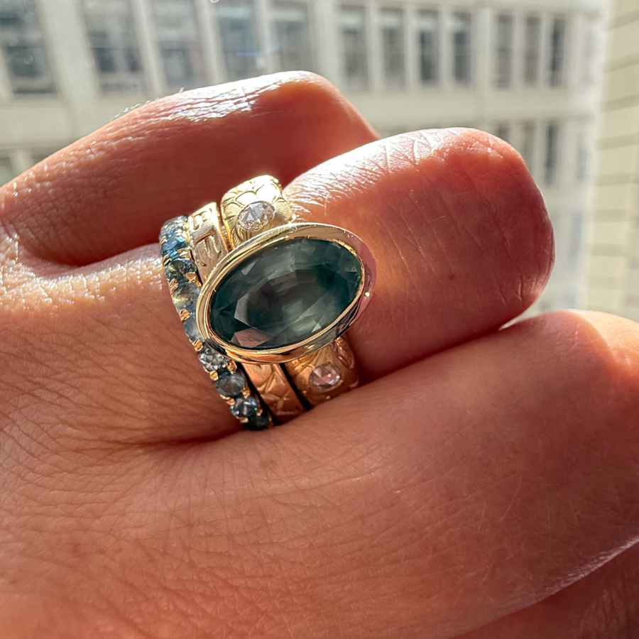 
            green montana sapphire ring