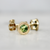 round green sapphire earrings