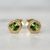 round green sapphire earrings