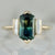 green sapphire engagement ring