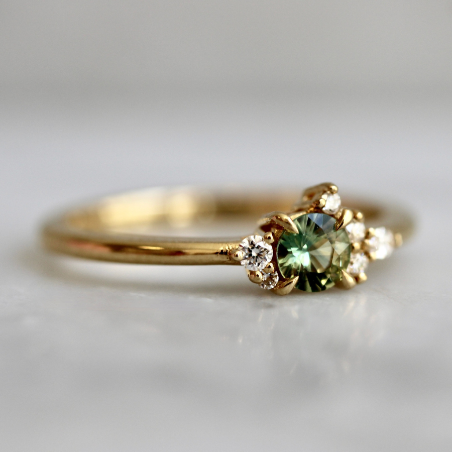 green sapphire ring