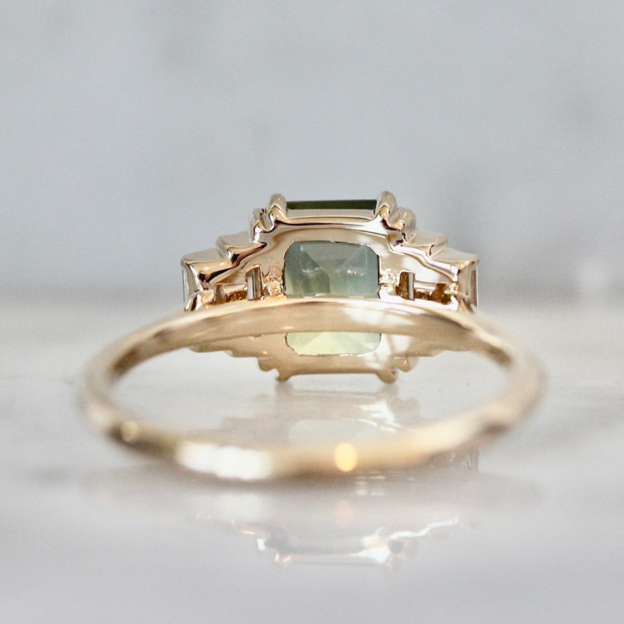 
            green sapphire ring