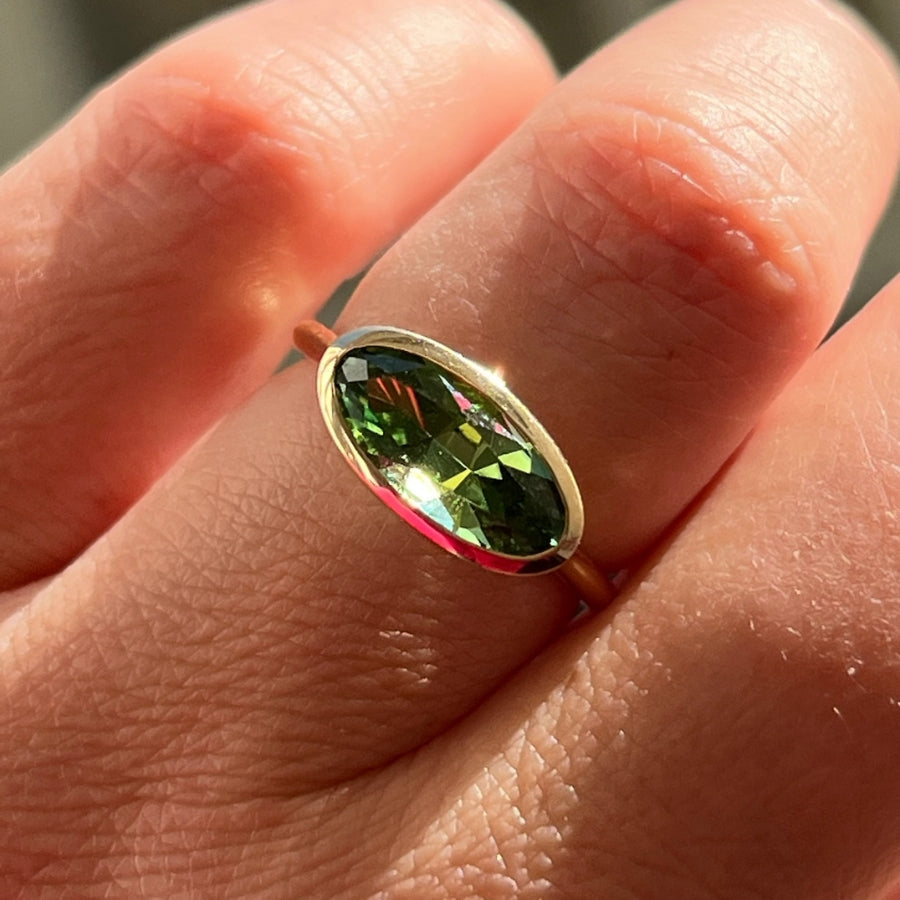 
            green touramaline ring