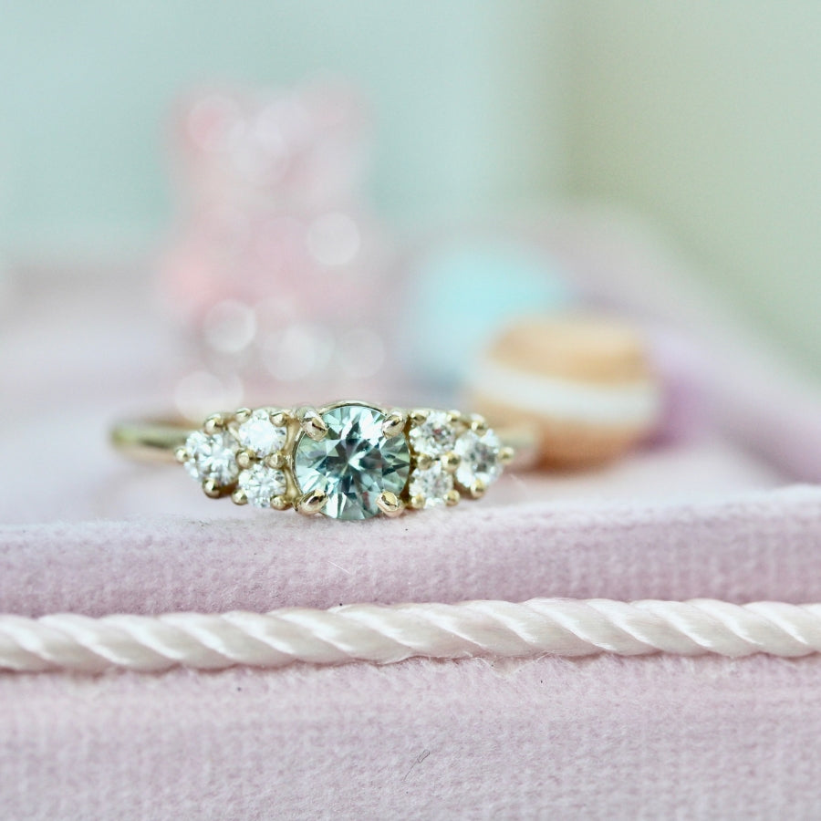 
            mint sapphire ring