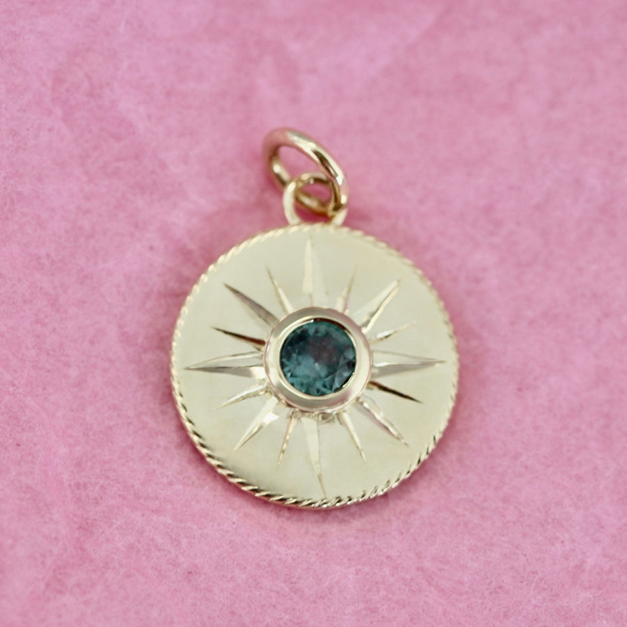 montana sapphire pendant