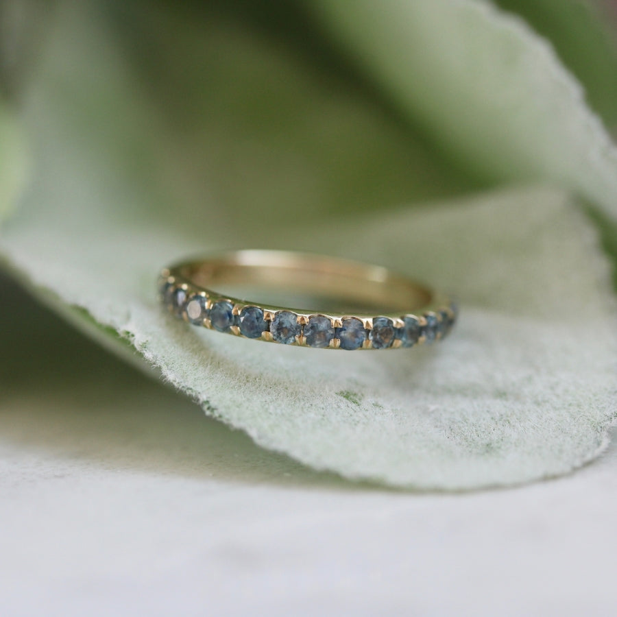 montana sapphire wedding band