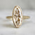 moval diamond ring in yellow gold bezel