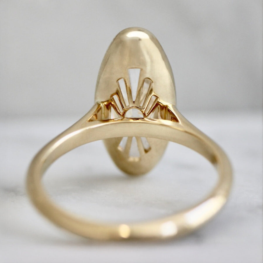 moval diamond ring