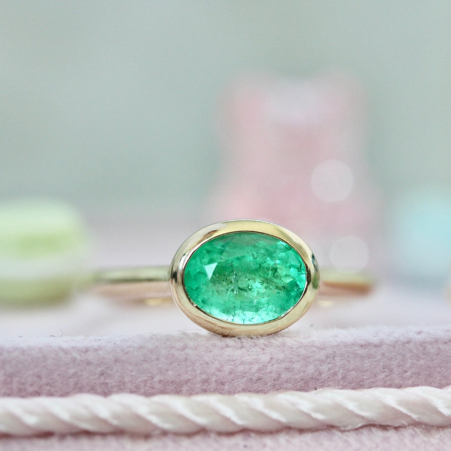 
            oval emerald ring