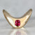 Zaha Vivid Pink Cushion Cut Spinel Ring